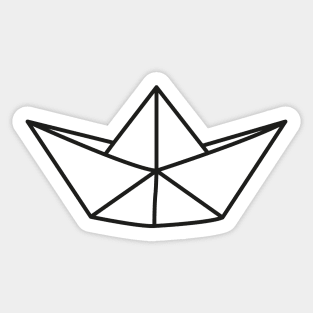 Paper Boat Sticker